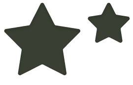 Dark green star icons