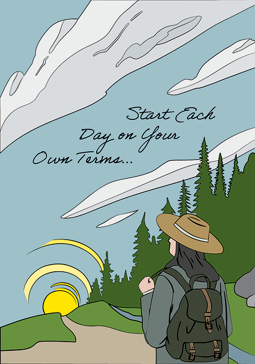 Start Each Day on your own terms mindful prompt